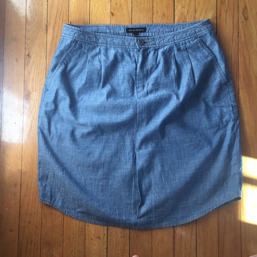 Banana republic jean skirt